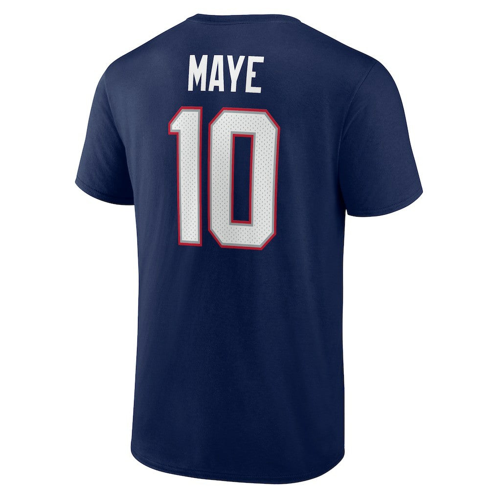 Drake Maye New England Patriots Icon Name & Number T-Shirt - Navy online