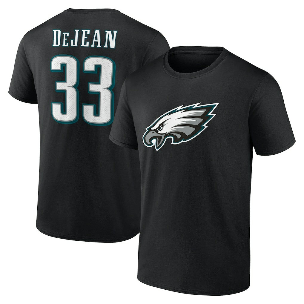 Cooper DeJean Philadelphia Eagles Icon Name & Number T-Shirt - Black discount