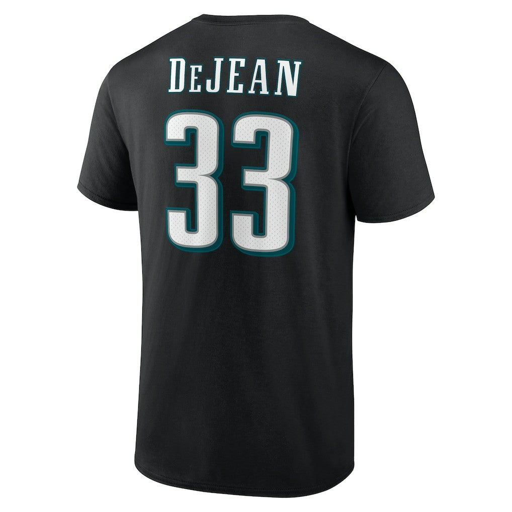 Cooper DeJean Philadelphia Eagles Icon Name & Number T-Shirt - Black discount