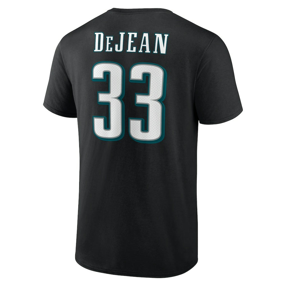 Cooper DeJean Philadelphia Eagles Icon Name & Number T-Shirt - Black discount