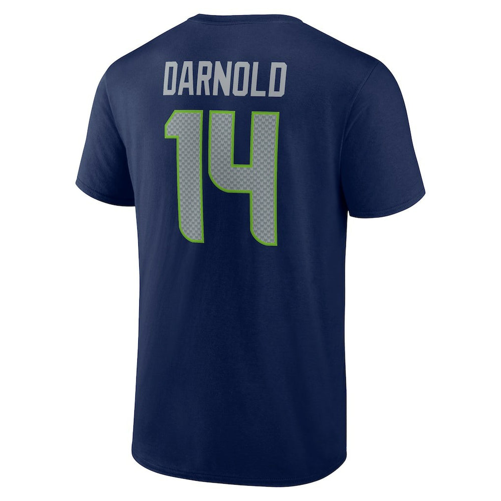 Sam Darnold Seattle Seahawks Icon Name & Number T-Shirt - College Navy outlet