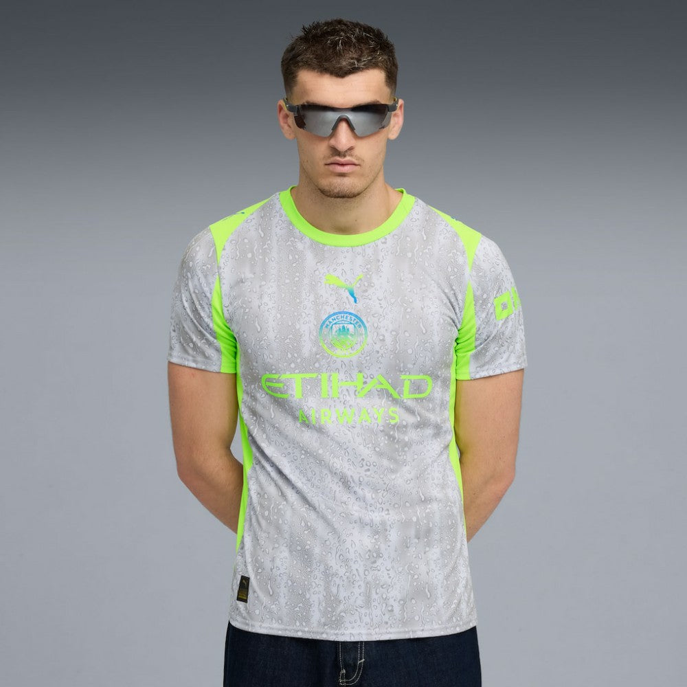 Manchester City 2025/26 Third Replica Jersey - Gray/Neon Green | Puma discount