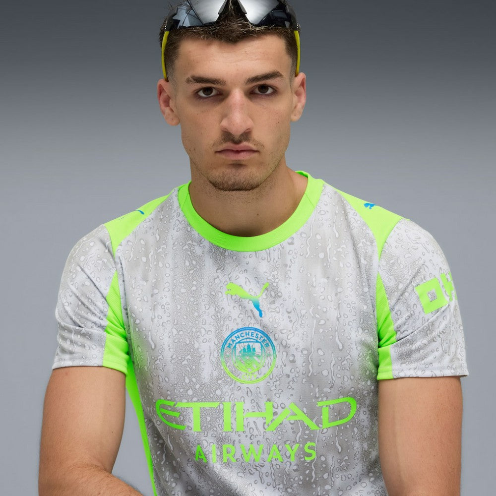 Manchester City 2025/26 Third Replica Jersey - Gray/Neon Green | Puma discount