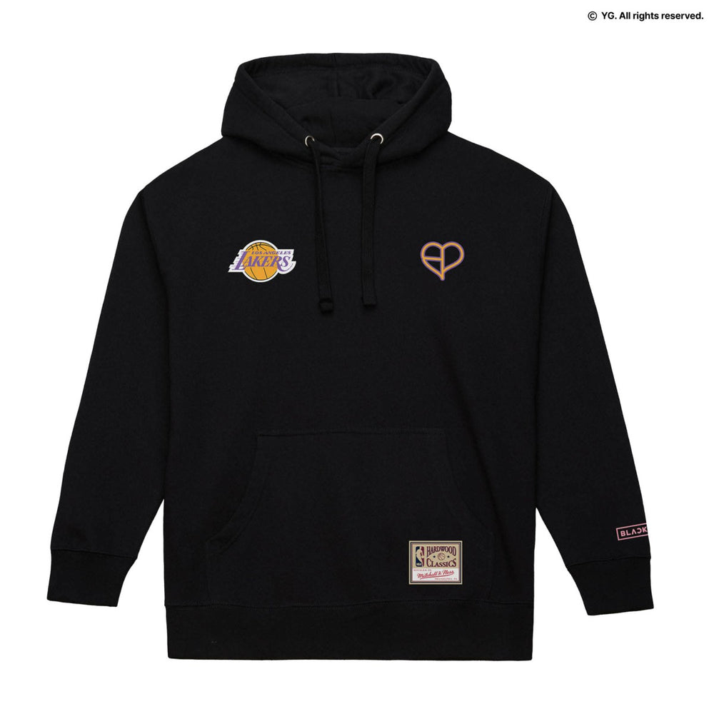 Los Angeles Lakers x BLACKPINK Pullover Hoodie - Black - Limited Edition | Mitchell & Ness for sale