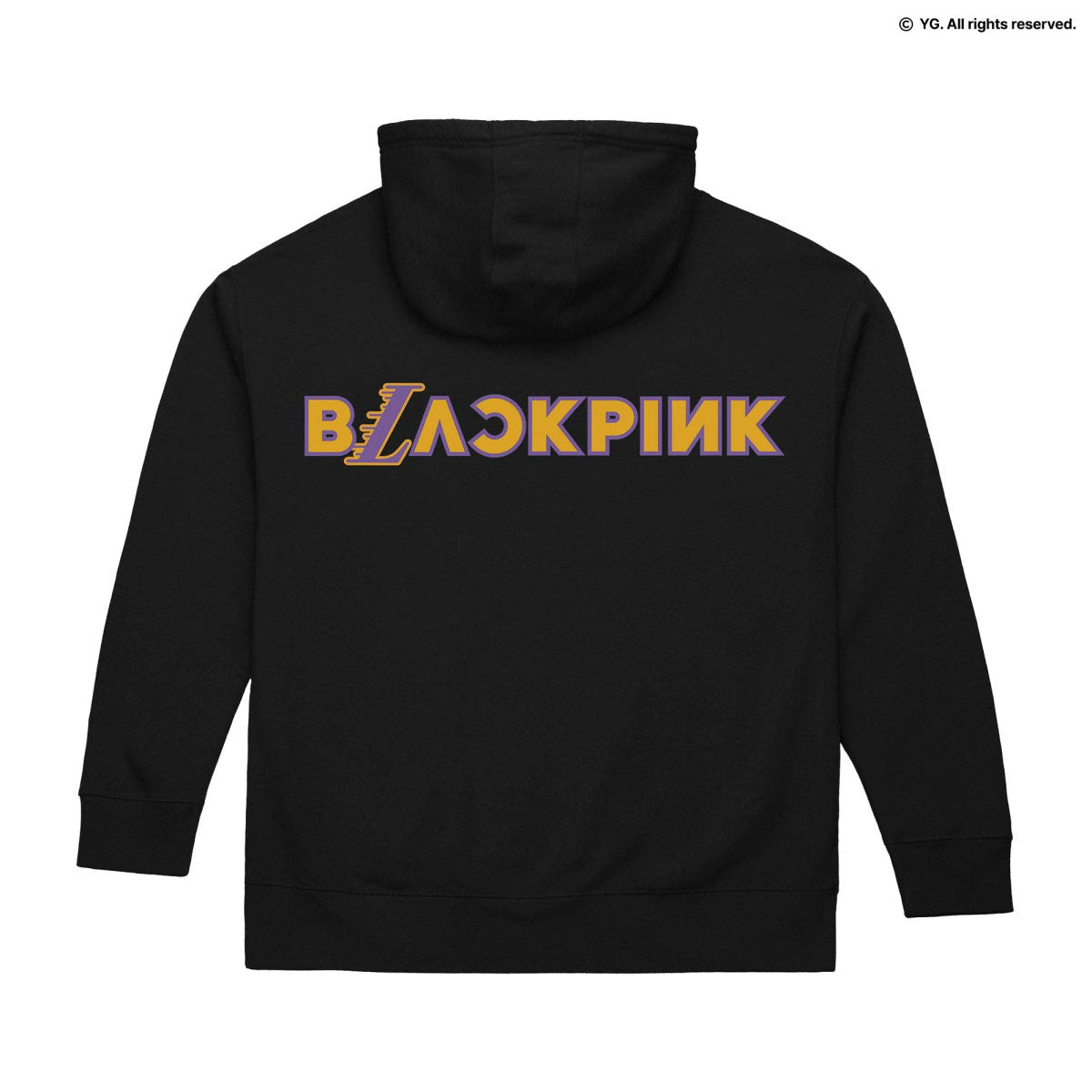 Los Angeles Lakers x BLACKPINK Pullover Hoodie - Black - Limited Edition | Mitchell & Ness for sale