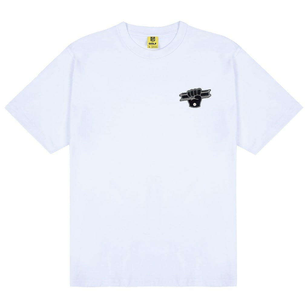 Pittsburgh Steelers Golf Wang Unisex Foam Logo T-Shirt - White cheap
