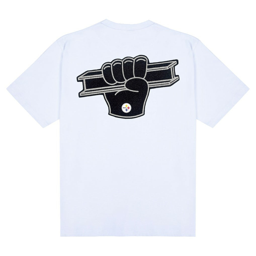 Pittsburgh Steelers Golf Wang Unisex Foam Logo T-Shirt - White cheap