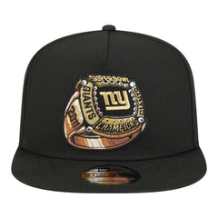 New York Giants New Era Super Bowl Ring 9FIFTY A-Frame Adjustable Hat - Black online