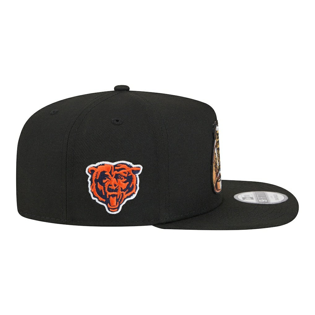 Chicago Bears New Era Super Bowl Ring 9FIFTY A-Frame Adjustable Hat - Black online