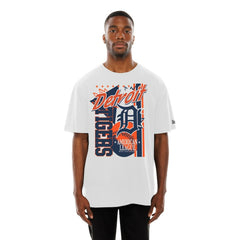 Detroit Tigers Big Graphic Domestic T-Shirt - White | New Era