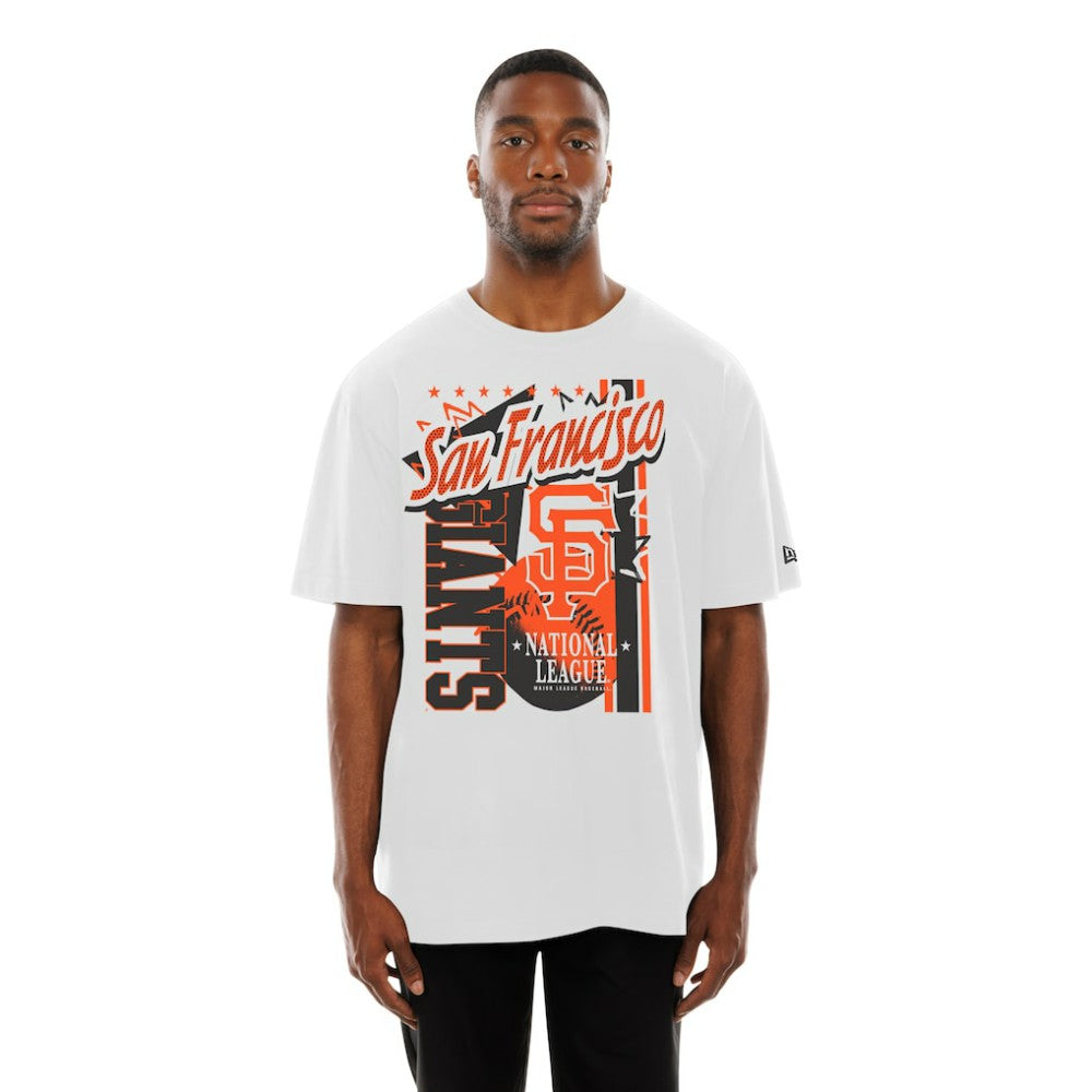 San Francisco Giants Big Graphic Domestic T-Shirt - White | New Era
