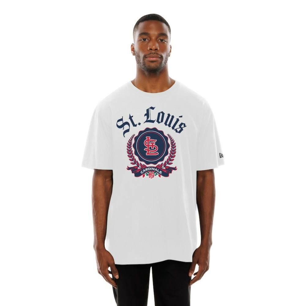 St. Louis Cardinals Fleur Domestic T-Shirt - White | New Era