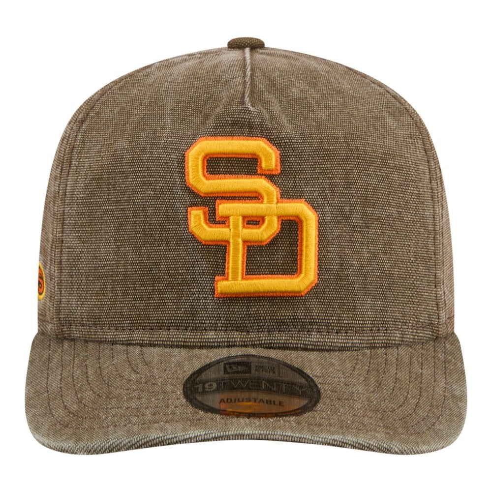 San Diego Padres Throwback Denim Classic 19TWENTY Adjustable Hat - Brown | New Era