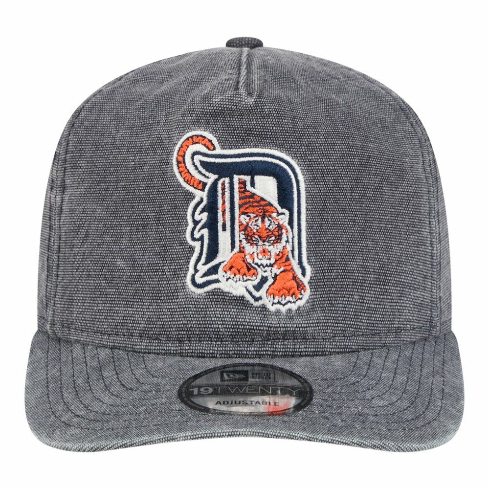 Detroit Tigers Throwback Denim Classic 19TWENTY Adjustable Hat - Heather Gray | New Era