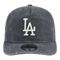 Los Angeles Dodgers Throwback Denim Classic 19TWENTY Adjustable Hat - Navy Heather | New Era