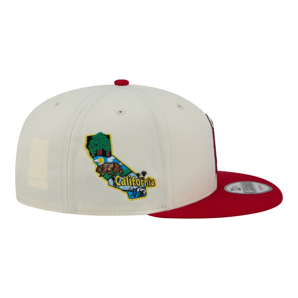 Los Angeles Angels Localized 9FIFTY Snapback Hat - Cream/Red | New Era