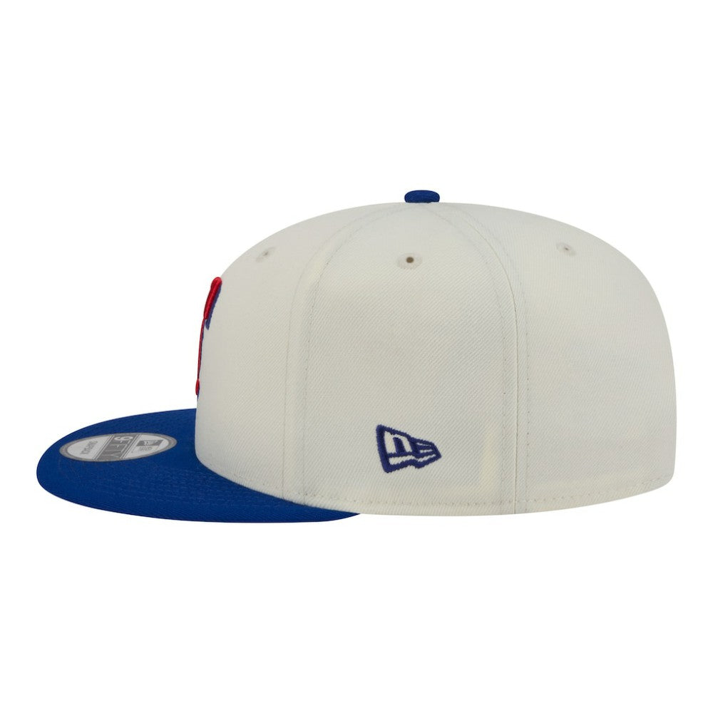 Texas Rangers Localized 9FIFTY Snapback Hat - Cream/Royal | New Era
