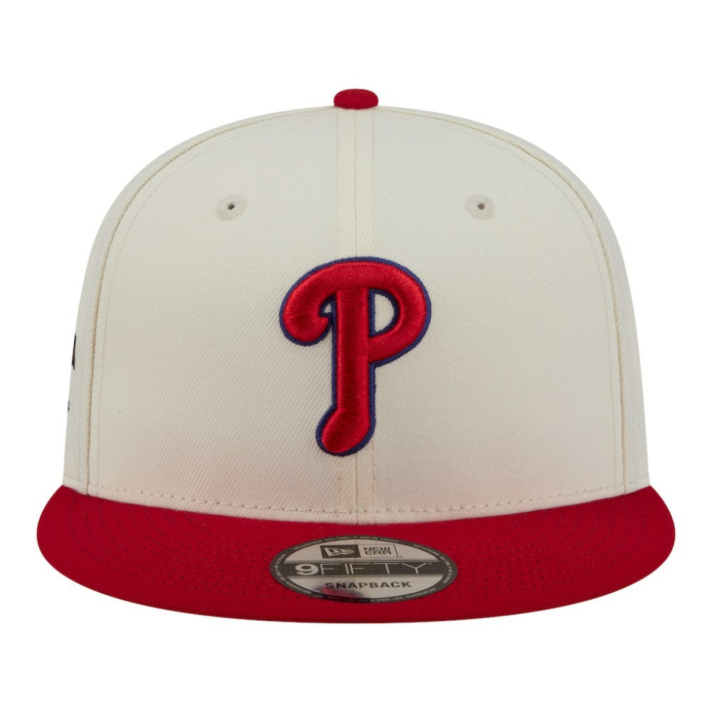Philadelphia Phillies Localized 9FIFTY Snapback Hat - Cream/Red | New Era