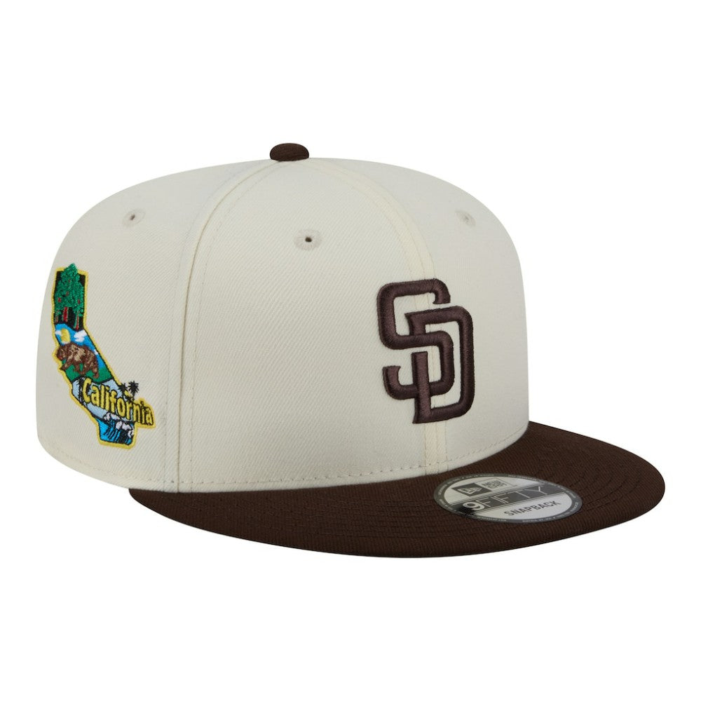 San Diego Padres Localized 9FIFTY Snapback Hat - Cream/Brown | New Era