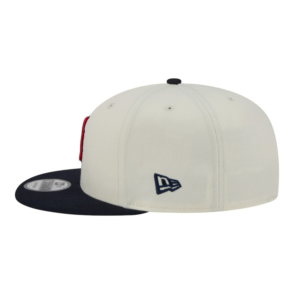 Boston Red Sox Localized 9FIFTY Snapback Hat - Cream/Navy | New Era