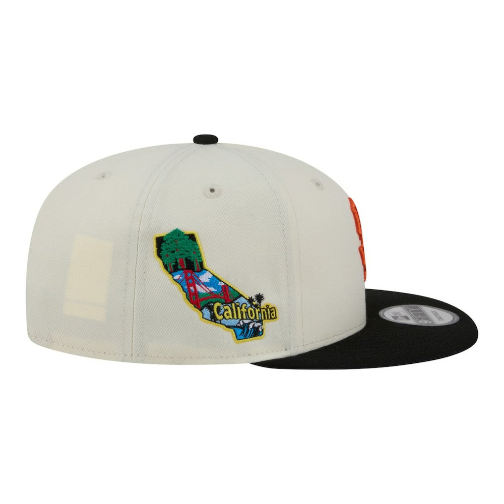 San Francisco Giants Localized 9FIFTY Snapback Hat - Cream/Black | New Era