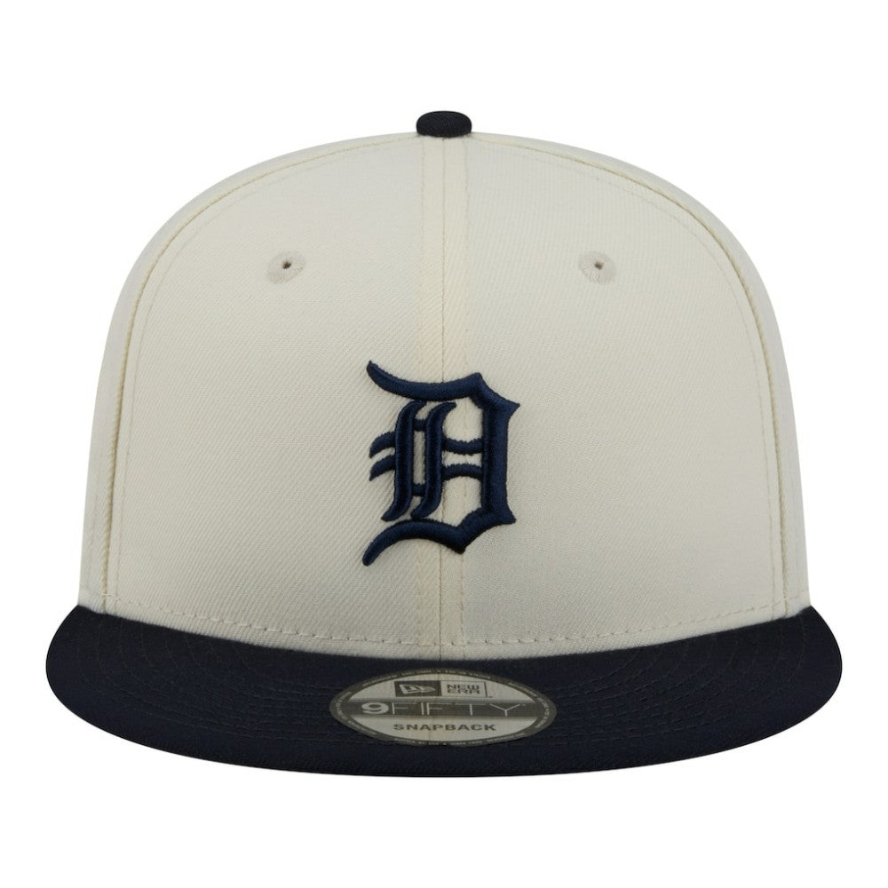 Detroit Tigers Localized 9FIFTY Snapback Hat - Cream/Navy | New Era