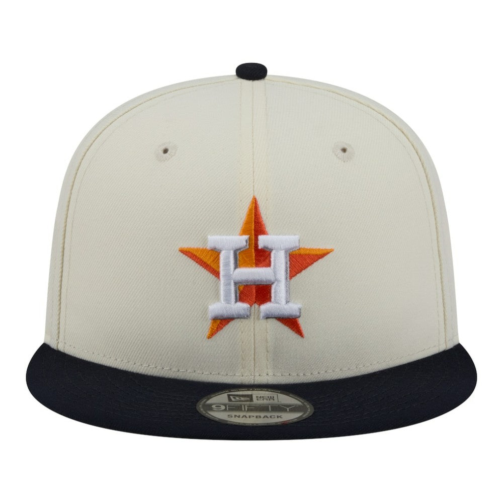 Houston Astros Localized 9FIFTY Snapback Hat - Cream/Navy | New Era