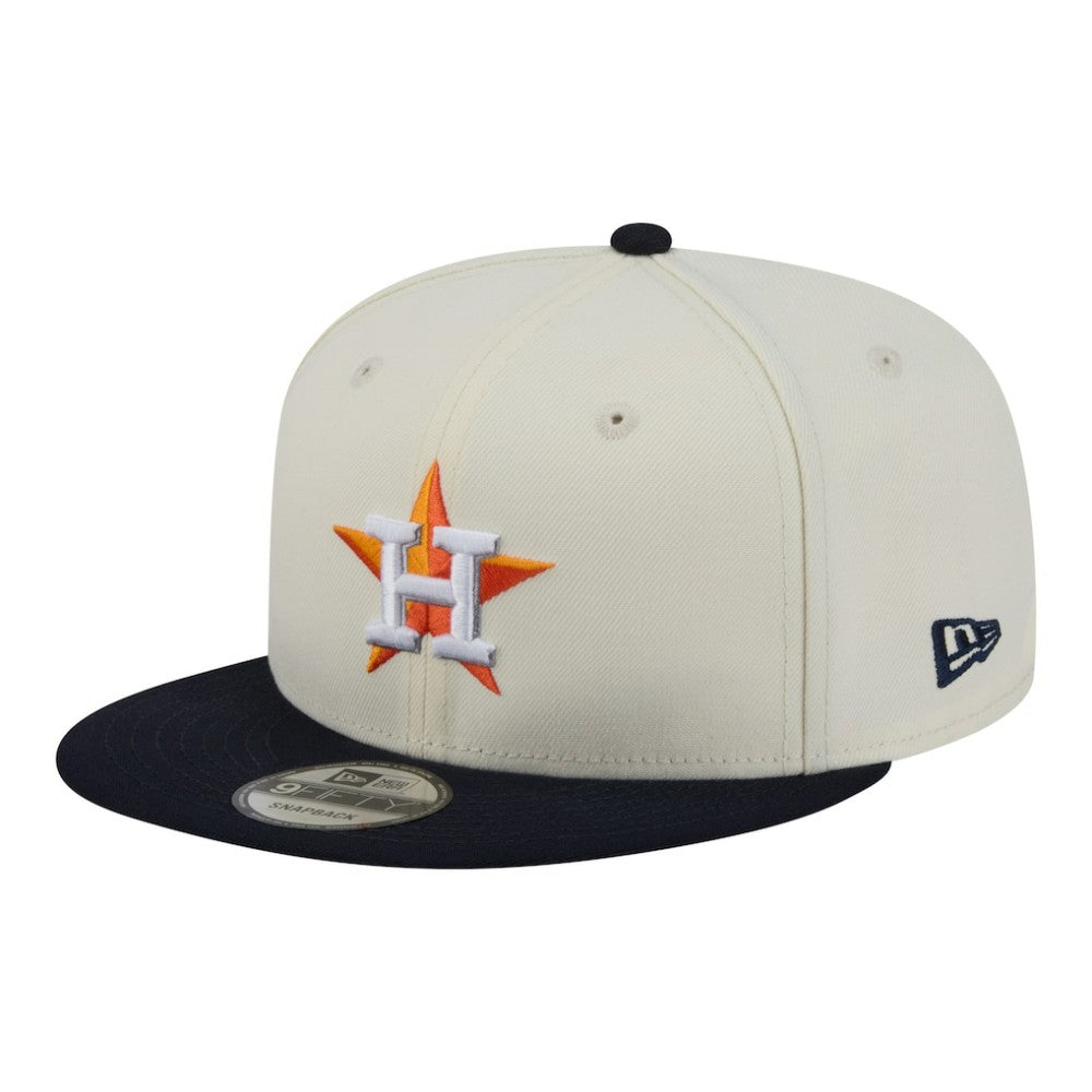 Houston Astros Localized 9FIFTY Snapback Hat - Cream/Navy | New Era