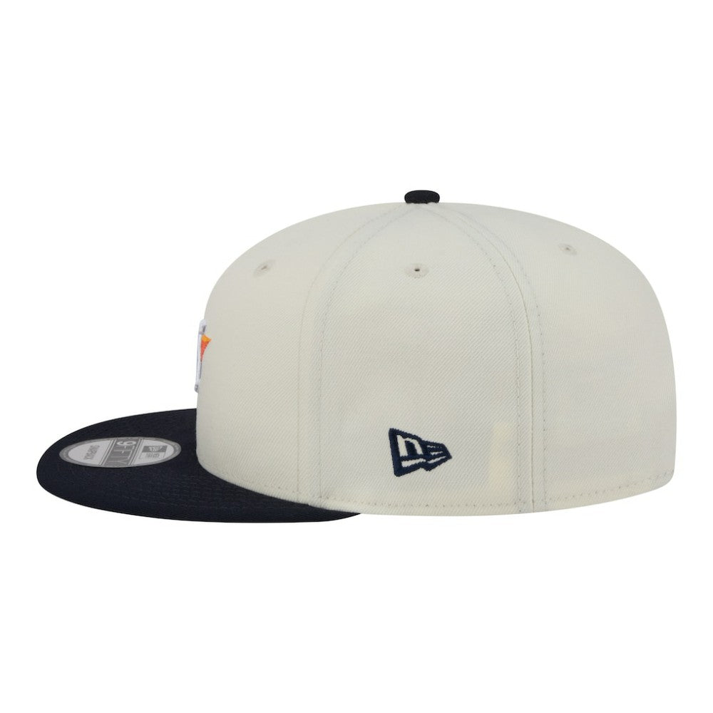 Houston Astros Localized 9FIFTY Snapback Hat - Cream/Navy | New Era
