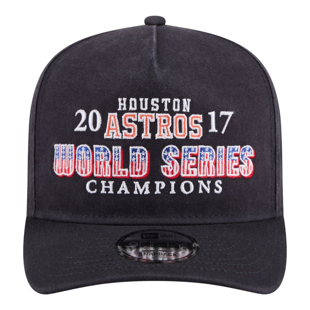 Houston Astros 2017 World Series Champions Historic 9FIFTY A-Frame Snapback Hat - Navy | New Era