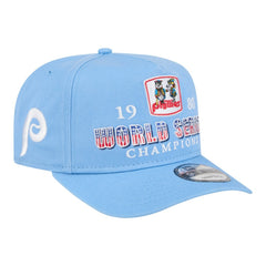 Philadelphia Phillies 1980 World Series Champions Throwback 9FIFTY A-Frame Snapback Hat - Light Blue | New Era