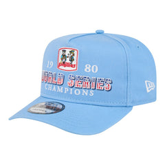 Philadelphia Phillies 1980 World Series Champions Throwback 9FIFTY A-Frame Snapback Hat - Light Blue | New Era