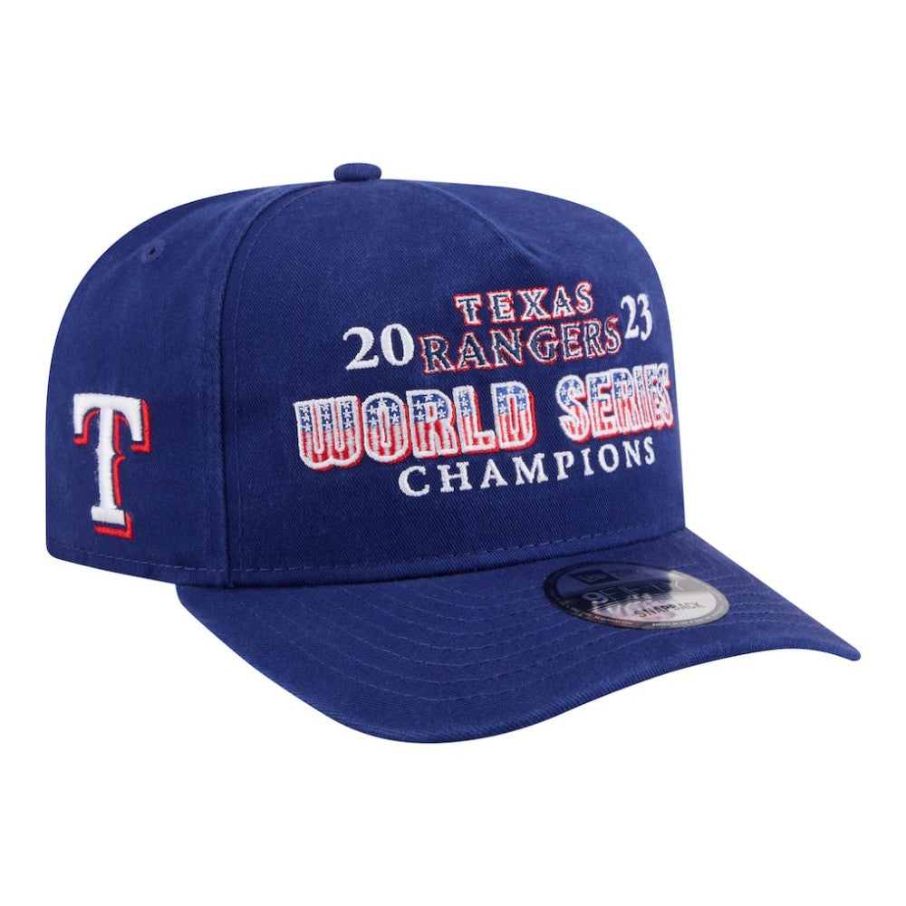 Texas Rangers 2023 World Series Champions Historic 9FIFTY A-Frame Snapback Hat - Royal | New Era