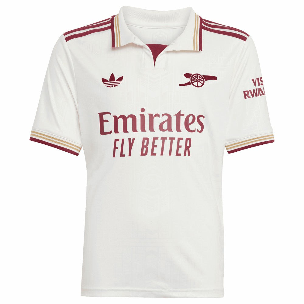 Bukayo Saka Arsenal Youth 2025/26 Third Replica Player Jersey - White | Adidas sale