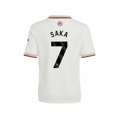 Bukayo Saka Arsenal Youth 2025/26 Third Replica Player Jersey - White | Adidas sale