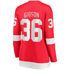 John Gibson Detroit Red Wings Fanatics Women's Home Breakaway Jersey Red