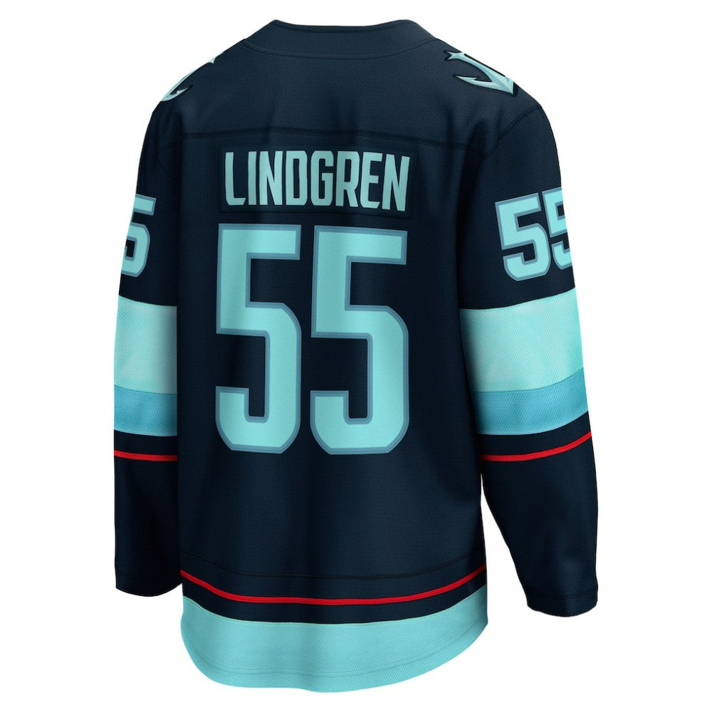 Ryan Lindgren Seattle Kraken Fanatics Home Breakaway Jersey Deep Sea Blue