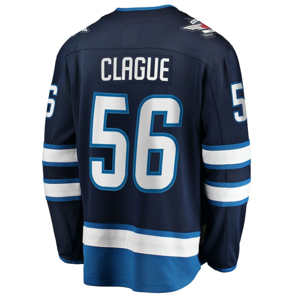 Kale Clague Winnipeg Jets Fanatics Home Breakaway Jersey Navy