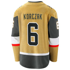 Kaedan Korczak Vegas Golden Knights Fanatics Home Breakaway Jersey Gold