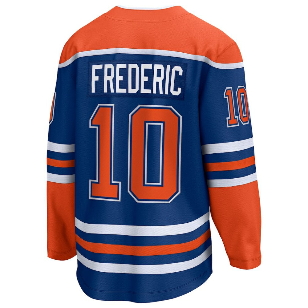 Trent Frederic Edmonton Oilers Fanatics Home Breakaway Jersey Royal