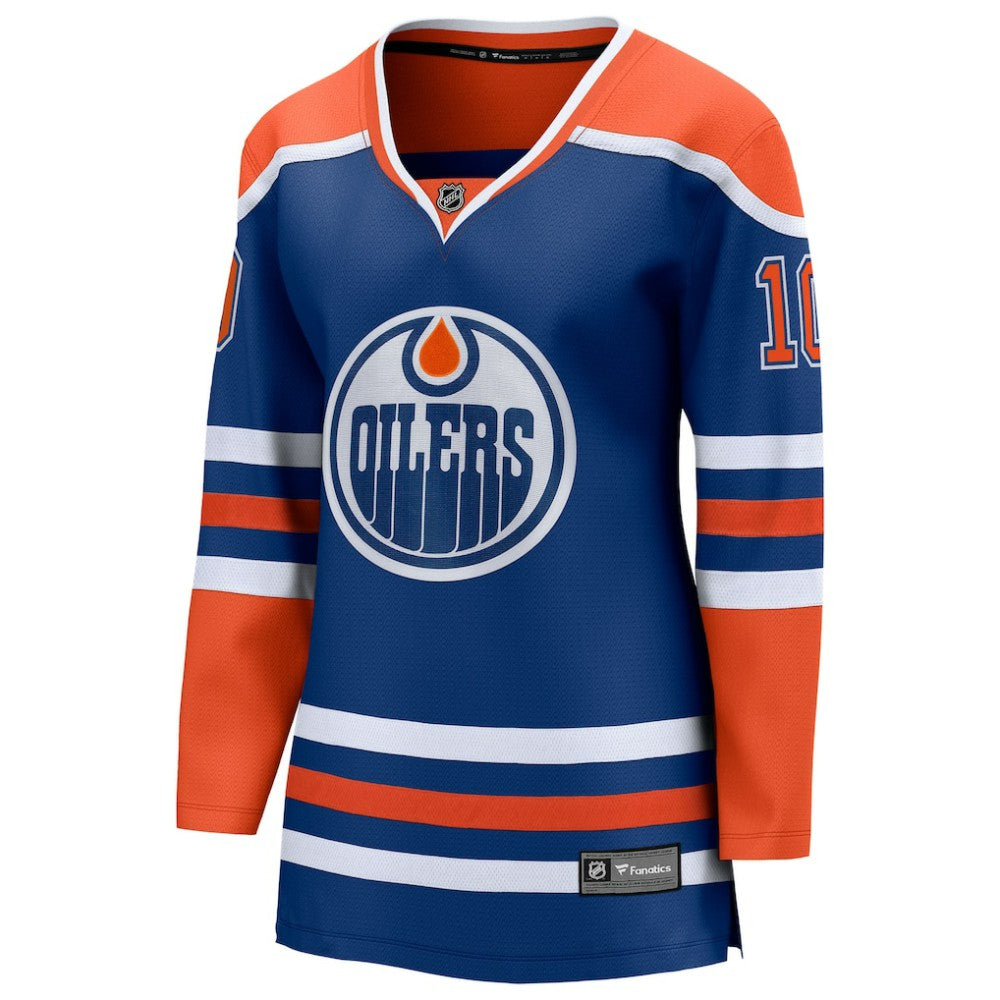 Trent Frederic Edmonton Oilers Fanatics Women's Home Breakaway Jersey Royal