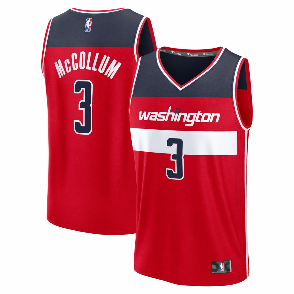 CJ McCollum Washington Wizards Fast Break Replica Player Jersey - Icon Edition - Red | Fanatics online