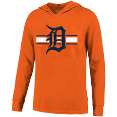 Tarik Skubal Detroit Tigers Majestic Threads Lightweight Name & Number Hoodie - Orange