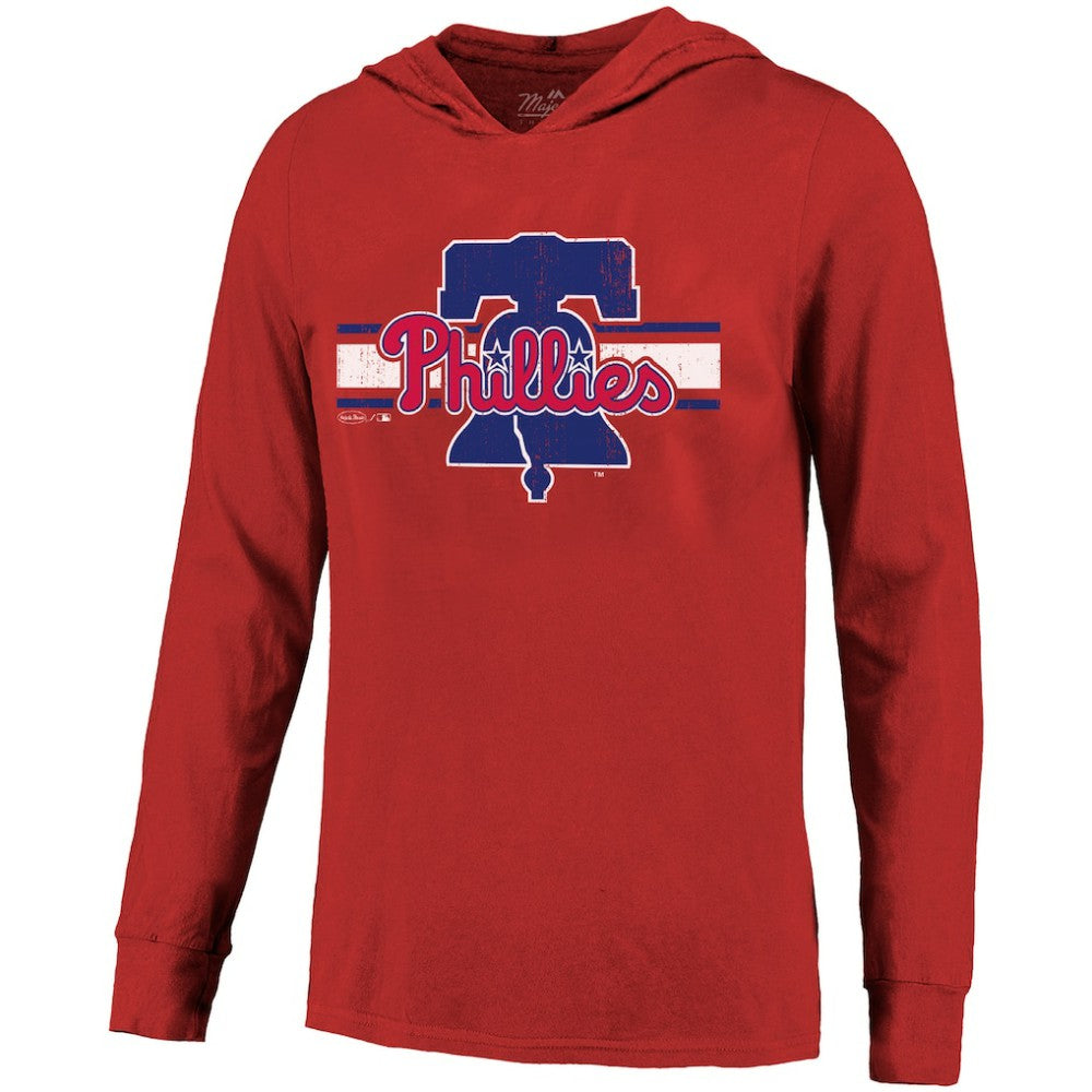 Bryce Harper Philadelphia Phillies Majestic Threads Lightweight Name & Number Hoodie - Red