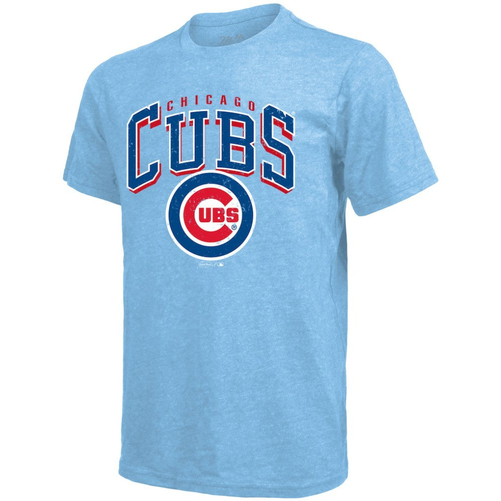 Pete Crow-Armstrong Chicago Cubs Majestic Threads Triblend Name & Number T-Shirt - Light Blue