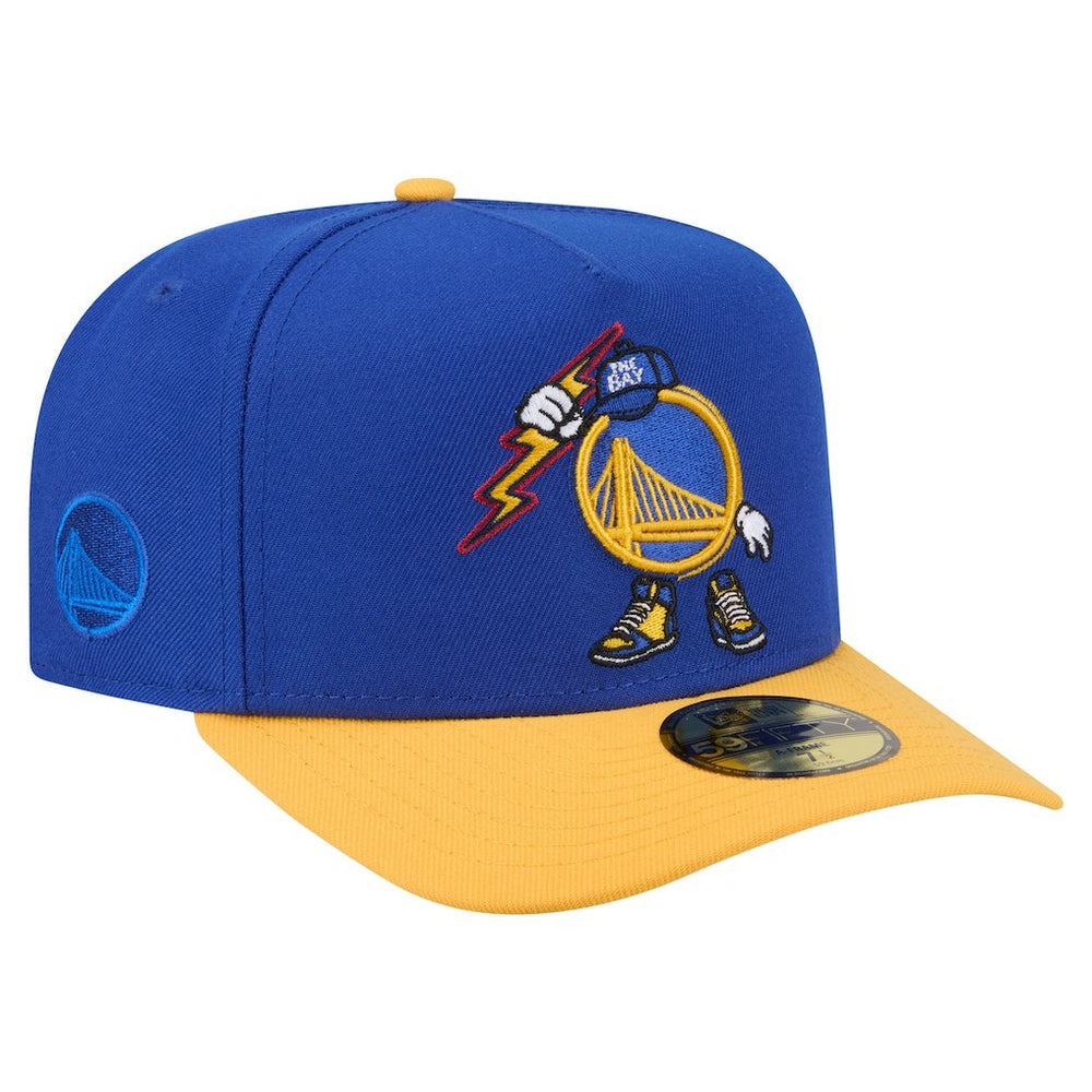 Golden State Warriors Injection Cartoon Logo A-Frame 59FIFTY Fitted Hat sale - Royal | New Era outlet