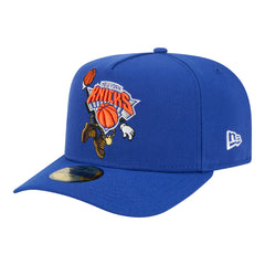 New York Knicks Injection Cartoon Logo A-Frame 59FIFTY Fitted Hat - Blue | New Era discount