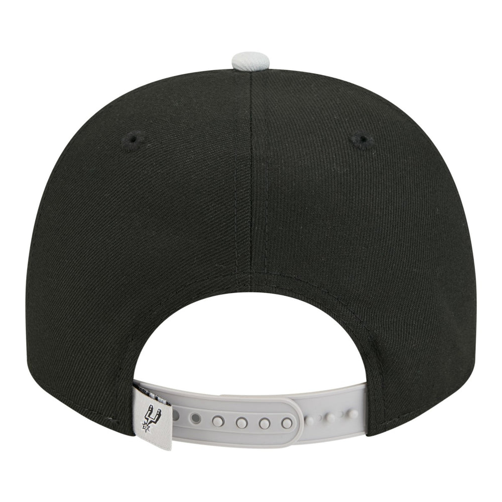 San Antonio Spurs Injection Cartoon Logo A-Frame 9FIFTY Adjustable Hat - Black | New Era shop