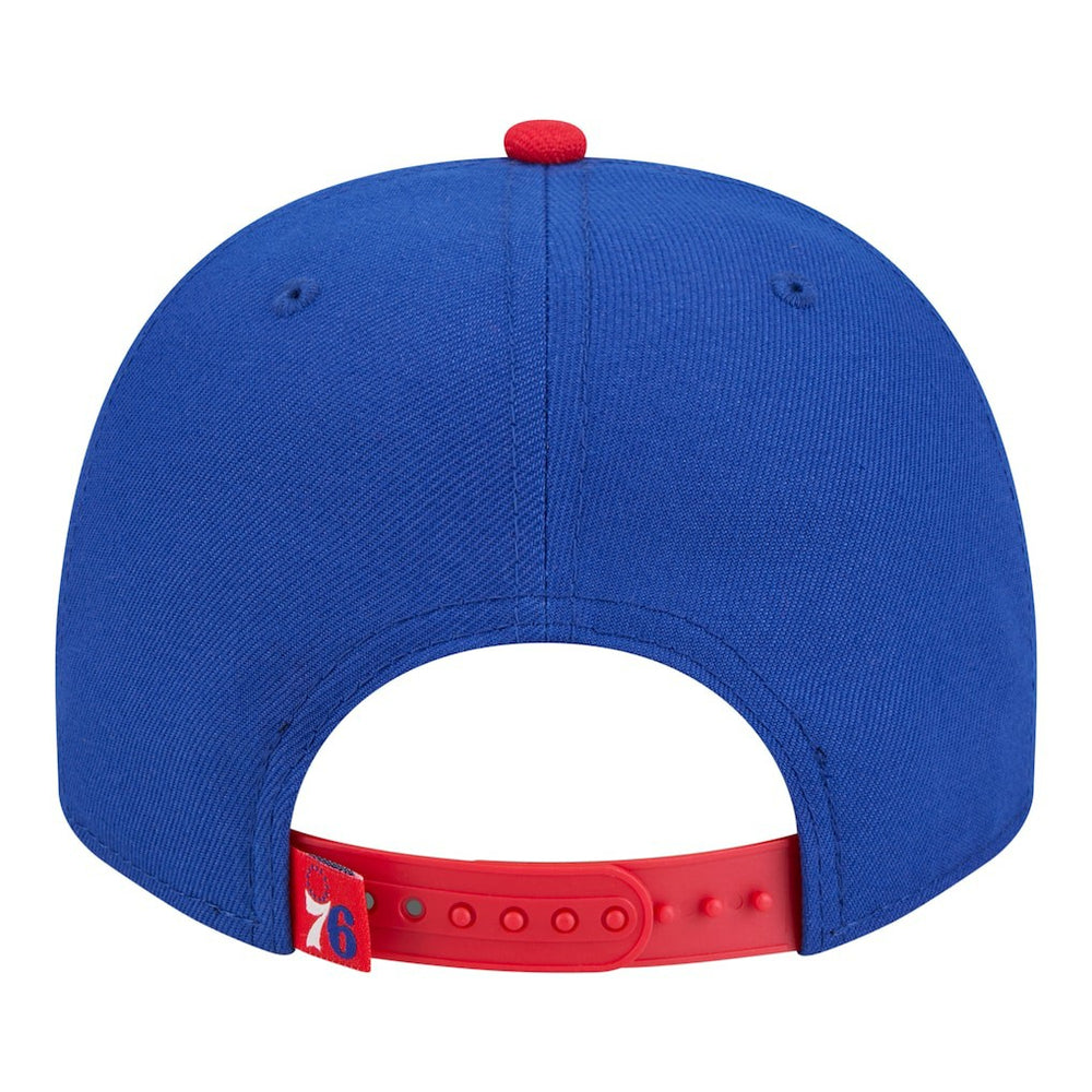 Philadelphia 76ers Injection Cartoon Logo A-Frame 9FIFTY Adjustable Hat - Royal | New Era for sale