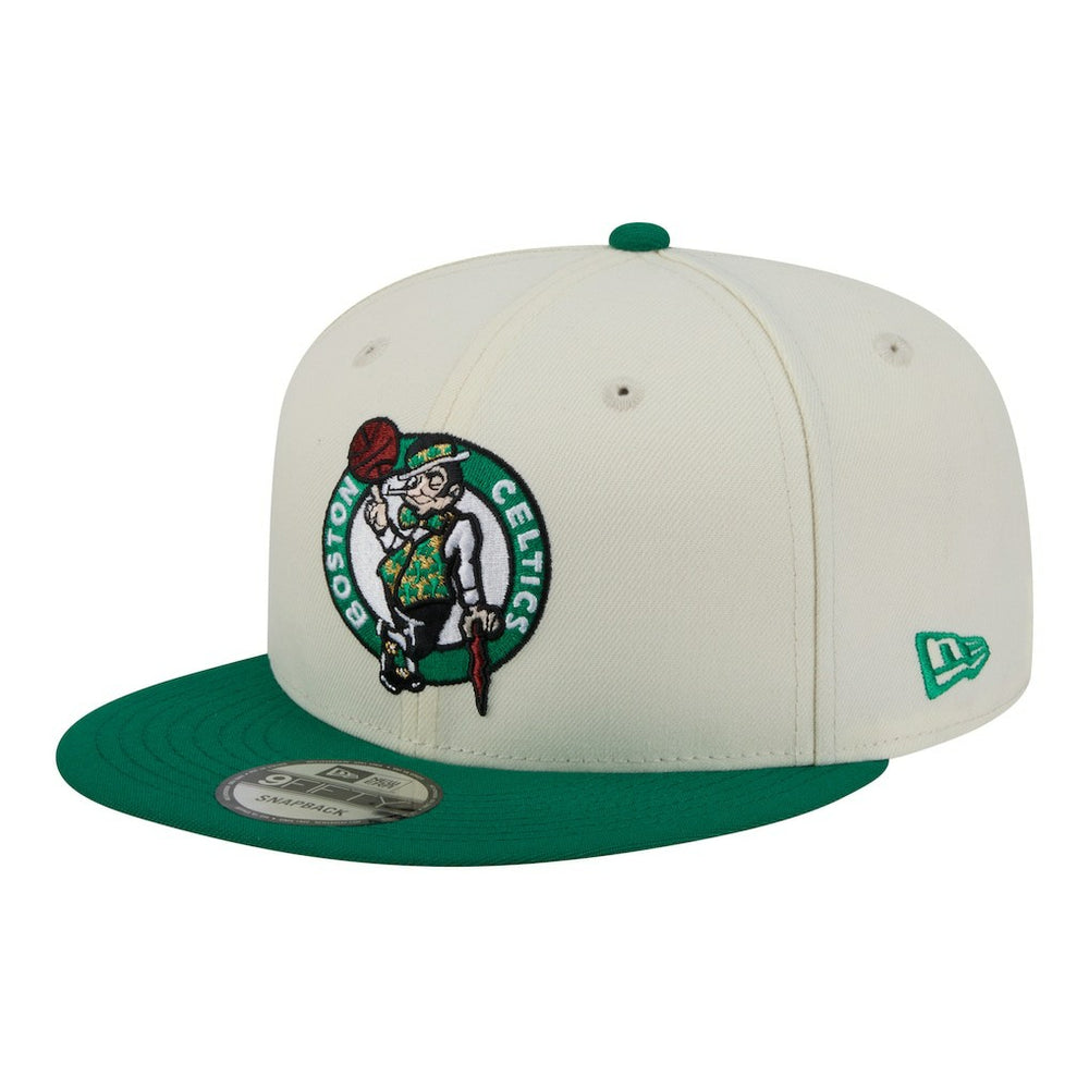 Boston Celtics Injection Localized 9FIFTY Snapback Hat - White | New Era sale